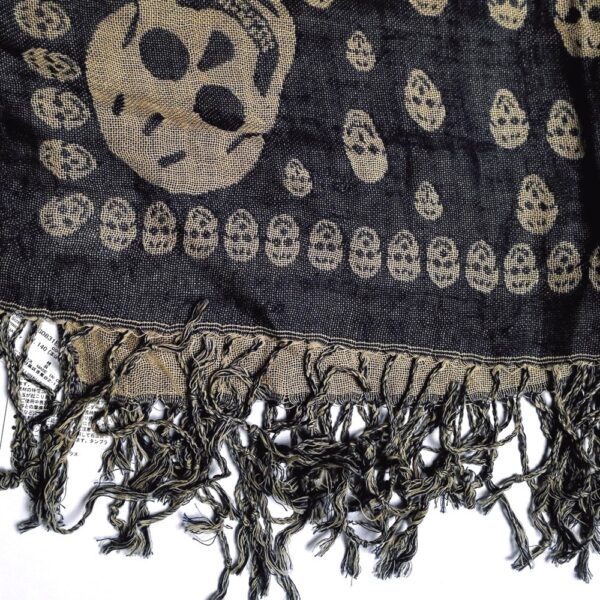 1121-Khăn dài nam/nữ-Skull pattern scarf (~180 x 60cm)-Mới/chưa sử dụng2