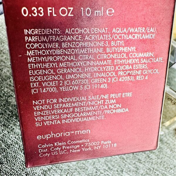 0530-Calvin Klein Euphoria Men EDT 10ml-Nước hoa nam-Chưa sử dụng1