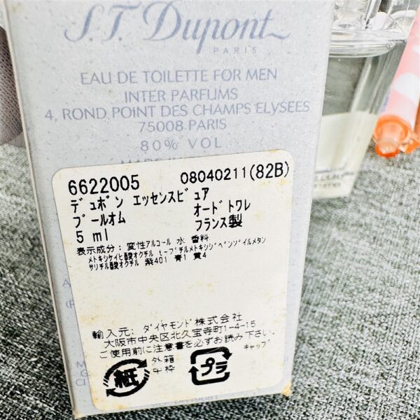 0511-S.T Dupont Essence pure Pour Homme EDT 5ml-Nước hoa nam-Chưa sử dụng4