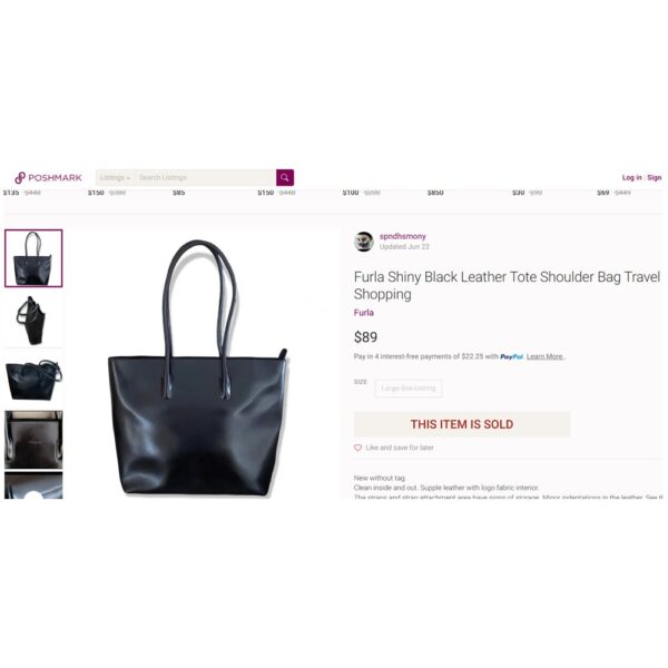 1368-Túi đeo vai-FURLA leather shoulder bag-Gần như mới17