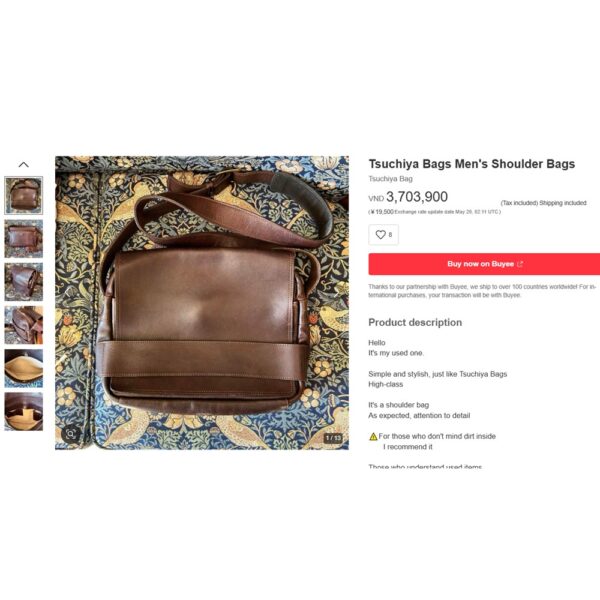 1320-Túi đeo chéo nam/nữ-CASTING PARTY cow leather crossbody bag-Như mới/Chưa sử dụng12