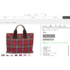1351-Túi xách tay-BURBERRY Red Nova Check cloth tote bag-Gần như mới13