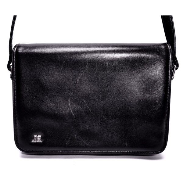 1587-Túi đeo chéo-Junko Koshino leather messenger bag1