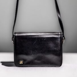 1587-Túi đeo chéo-Junko Koshino leather messenger bag