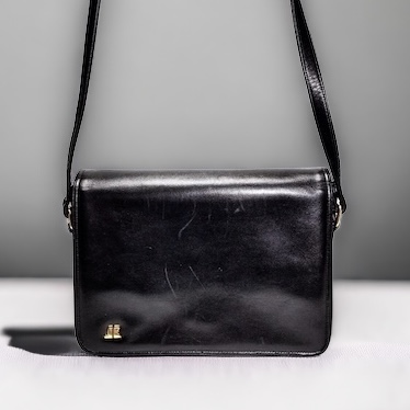 1587-Túi đeo chéo-Junko Koshino leather messenger bag0
