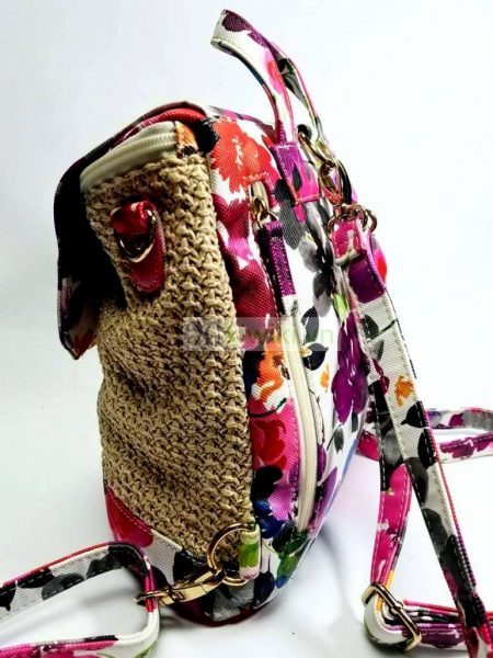 1527-Balô nữ-Faux leather backpack, shoulder bag3