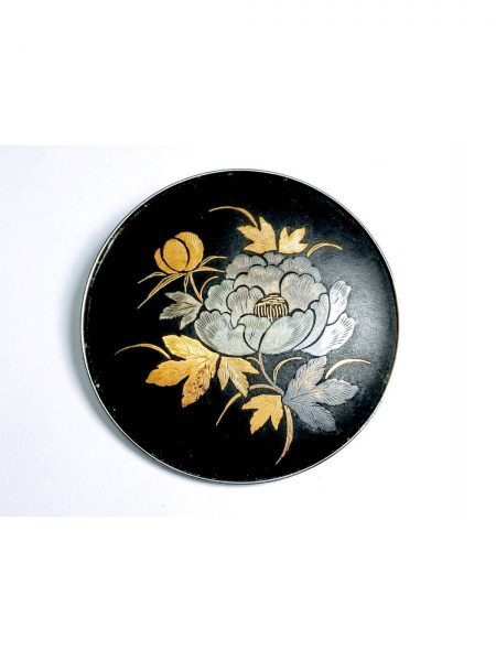 0980-Ghim cài áo-Vintage Japanese Damascene Floral Pin Brooch0