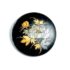 0980-Ghim cài áo-Vintage Japanese Damascene Floral Brooch-Đã sử dụng0