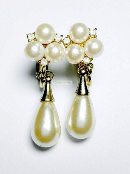 0989-Bông tai-Faux Pearl Earrings0