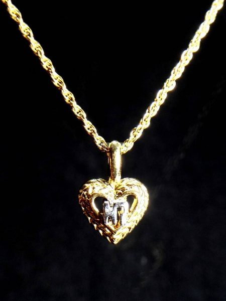 0767-Dây chuyền nữ-Nina Ricci heart pendant necklace0