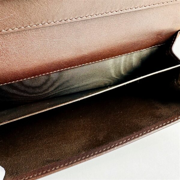 1651-Ví dài nữ-GUCCI Brown Guccissima Interlocking GG Clip Continental wallet-Khá mới9