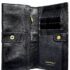 1666-Ví dài nữ-SALVATORE FERRAGAMO  Vara black textured leather wallet2