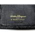 1666-Ví dài nữ-SALVATORE FERRAGAMO  Vara black textured leather wallet4