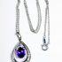 0776-Dây chuyền nữ-Amethyst silver necklace3