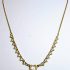 0778-Dây chuyền nữ-Faux pearl and crystal gold plated necklace1