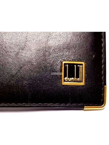 1673-Ví nam-DUNHILL Black Logo Hardware Bi-fold Leather wallet5