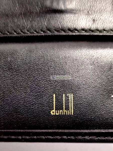1673-Ví nam-DUNHILL Black Logo Hardware Bi-fold Leather wallet6