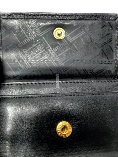 1673-Ví nam-DUNHILL Black Logo Hardware Bi-fold Leather wallet8
