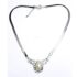 0783-Dây chuyền nữ-Silver color & faux pearl, crystal necklace2