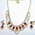 0784-Dây chuyền nữ-Bridal red tone necklace1