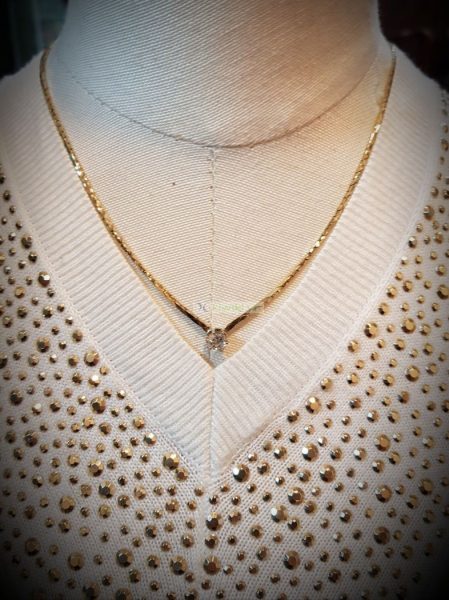 0831-Dây chuyền nữ-Christian Dior vintage necklace8
