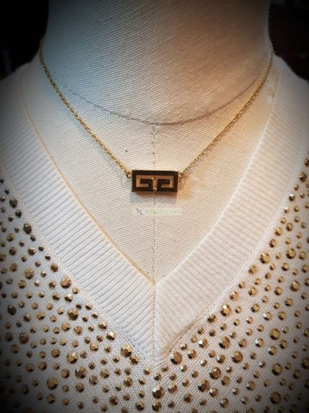 0762-Dây chuyền nữ-Givenchy double G necklace8