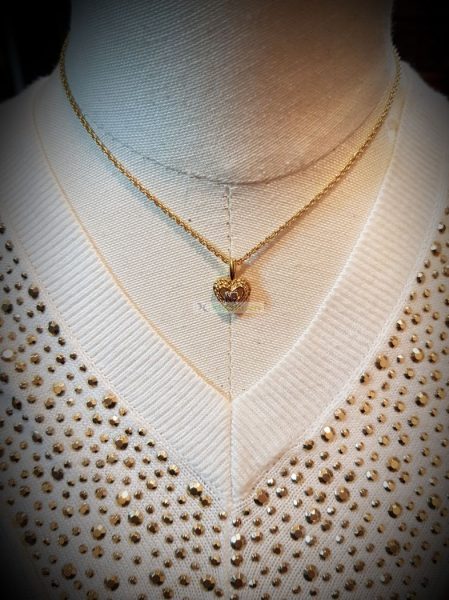 0767-Dây chuyền nữ-Nina Ricci heart pendant necklace6