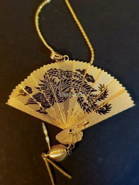 0803-Dây chuyền nữ-Japanese fan necklace2