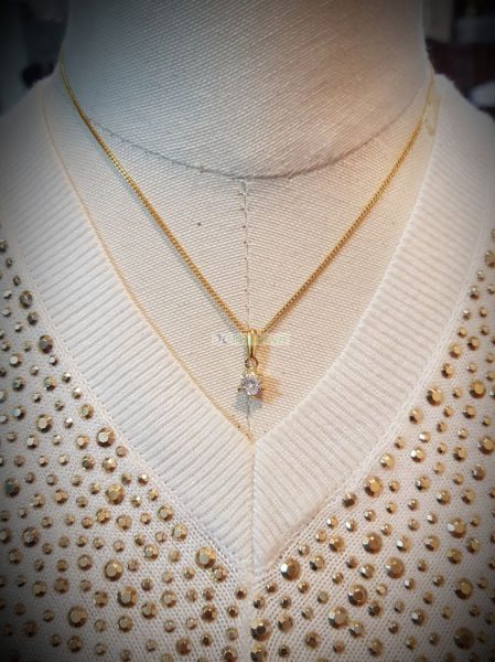 0810-Dây chuyền nữ-Faux diamond necklace6