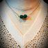 0792-Dây chuyền nữ-Green agate necklace5