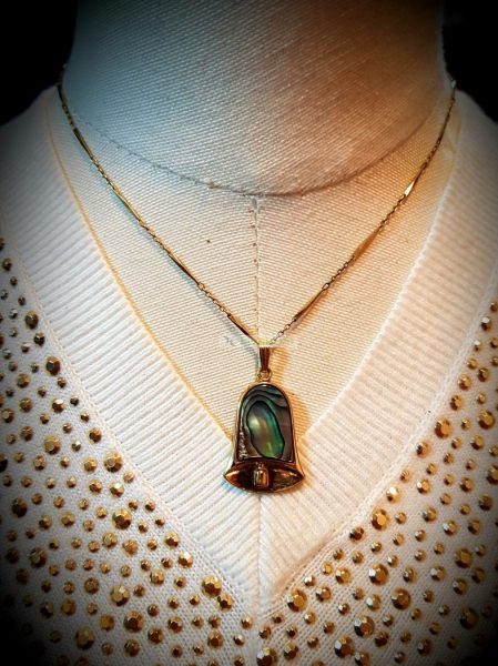 0804-Dây chuyền nữ-Paua shell pendant necklace8