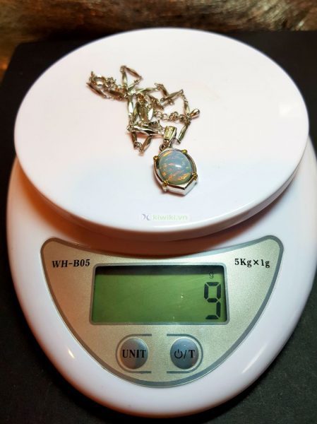 0785-Dây chuyền nữ-Faux opal necklace4