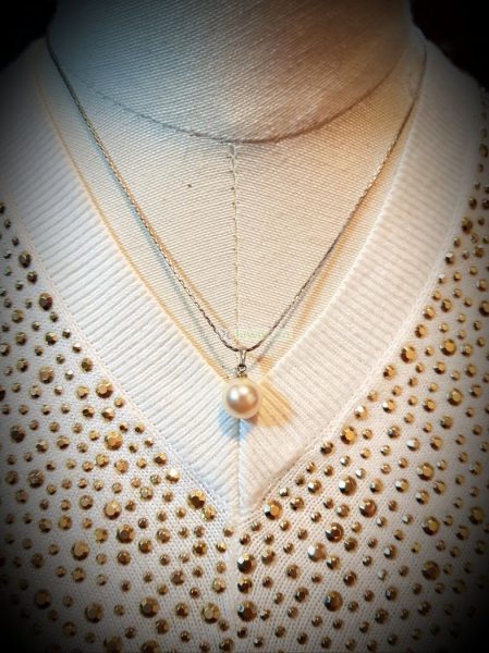 0819-Dây chuyền nữ-Pearl pendant necklace8