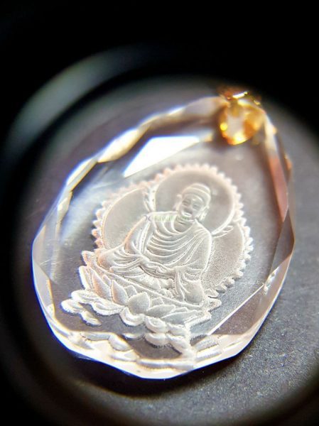 0832-Dây chuyền nữ-Buddhist crystal pendant necklace3