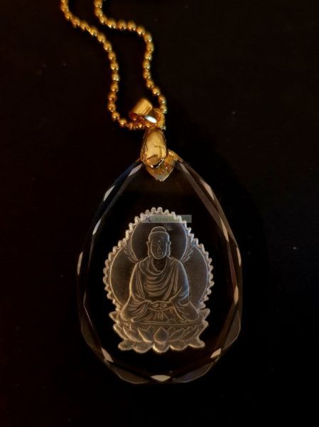 0832-Dây chuyền nữ-Buddhist crystal pendant necklace2