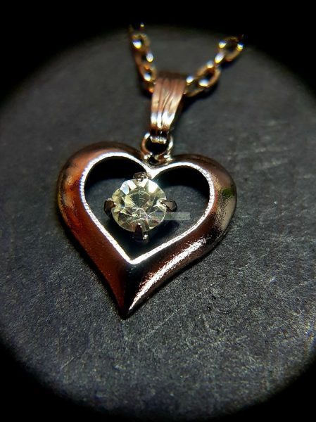 0780-Dây chuyền nữ-Stainless heart pendant necklace3