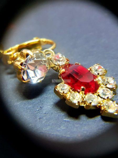 0784-Dây chuyền nữ-Bridal red tone necklace6