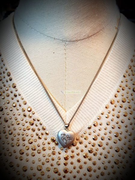 0830-Dây chuyền nữ-Heart pendant necklace5