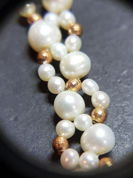 0840-Dây chuyền nữ + Lắc tay-Pearl necklace and bracelet3
