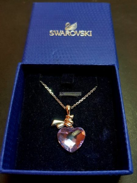 0868-Dây chuyền nữ-Swarovski heart pendant necklace3