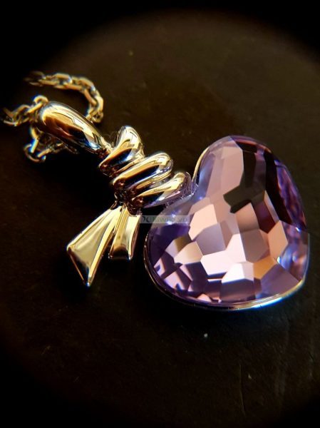 0868-Dây chuyền nữ-Swarovski heart pendant necklace4