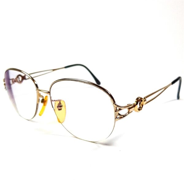 0669-Gọng kính nữ-Đã sử dụng-YVES SAINT LAURENT 30-7689 half rim eyeglasses frame1