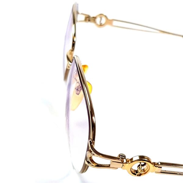 0669-Gọng kính nữ-Đã sử dụng-YVES SAINT LAURENT 30-7689 half rim eyeglasses frame5
