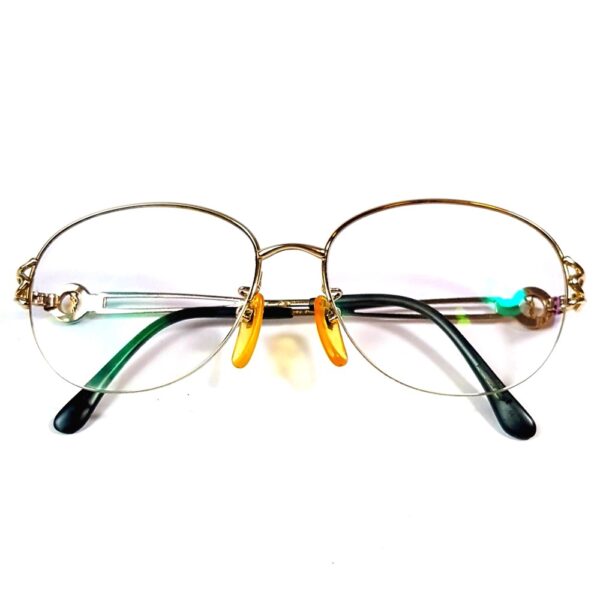0669-Gọng kính nữ-Đã sử dụng-YVES SAINT LAURENT 30-7689 half rim eyeglasses frame15