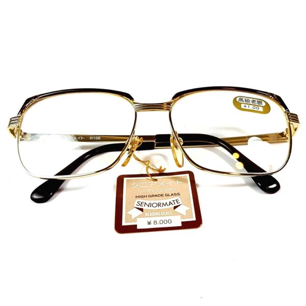 0668-Gọng kính nam/Kính đọc sách-Mới/Chưa sử dụng-SENIROR MATE browline Japan eyeglasses frame14