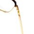 0670-Gọng kính nam-Khá mới-PRINCE gold plated browline eyeglasses frame8