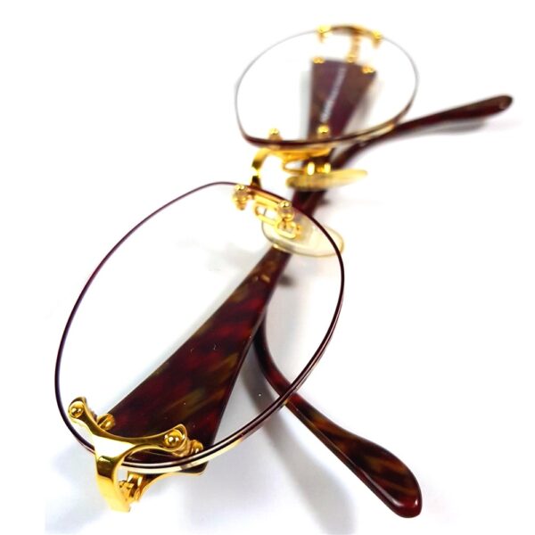 0700-Gọng kính nữ-Khá mới-POLARIS rimless eyeglasses frame14