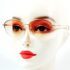 0686-Gọng kính nữ-HOYA half rim eyeglasses frame0