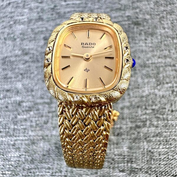 1841-Đồng hồ nữ-RADO diamond bracelet vintage women’s watch1