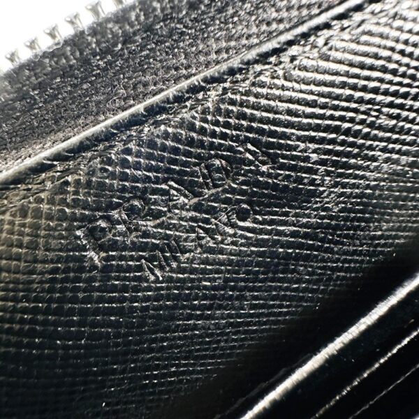 1660-Ví dài nữ-PRADA Taurillon black leather Round zip wallet-Đã sử dụng11